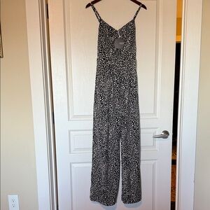 Mittoshop Black and White Patterned Jumpsuit